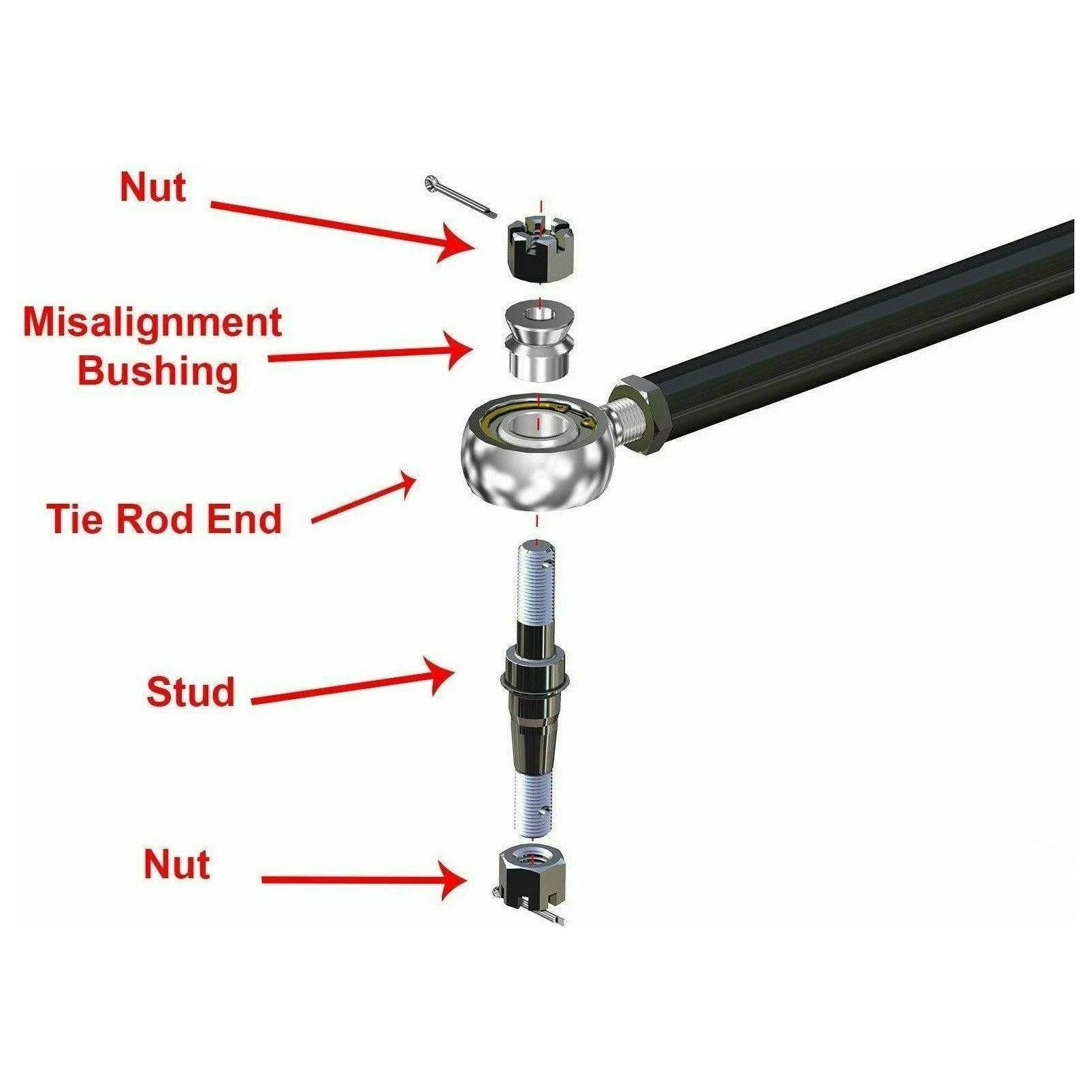 Photo of Polaris Ranger XP 1000 Heavy Duty Tie Rod Kit by SuperATV - Premium Tie Rods for UTVs / Side by Sides