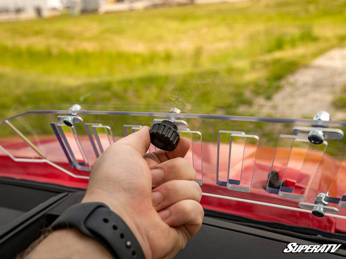 SuperATV Polaris Ranger XP 1000 Scratch-Resistant Vented Full Windshield