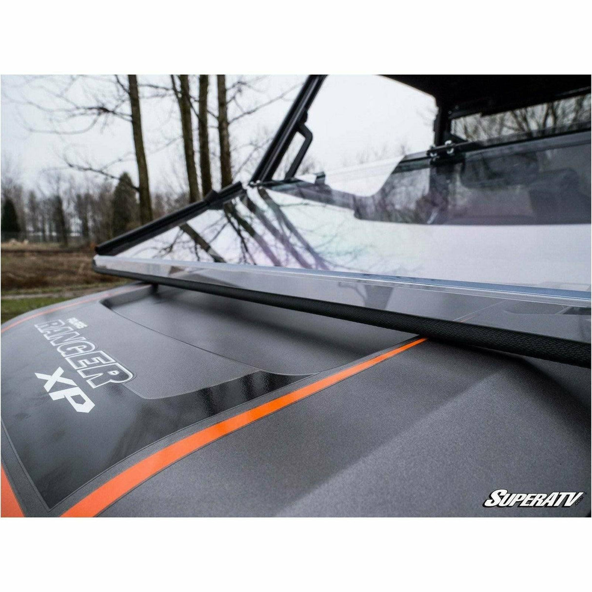 Polaris Ranger XP 900 Scratch Resistant Flip Down Windshield