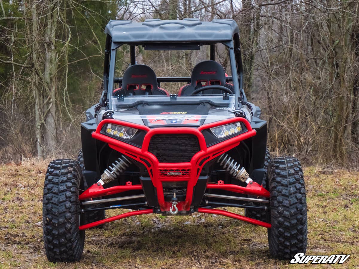 SuperATV Polaris RZR 900 Scratch Resistant Flip Down Windshield