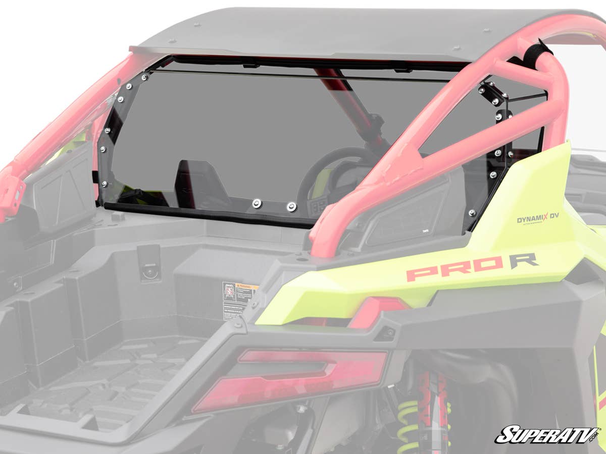 SuperATV Polaris RZR Pro R Rear Windshield