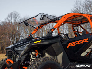 SuperATV Polaris RZR PRO R Scratch-Resistant Flip Windshield