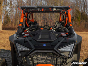 SuperATV Polaris RZR PRO R Scratch-Resistant Flip Windshield