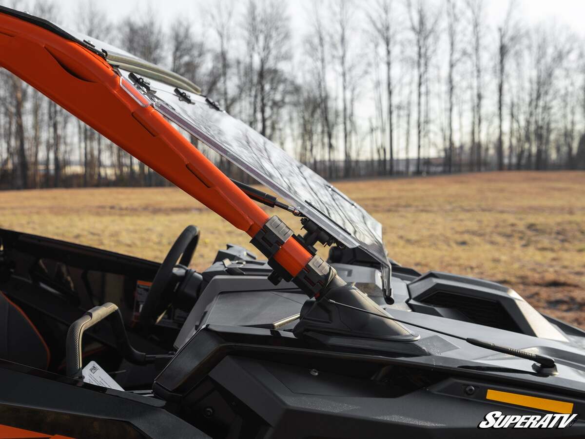 SuperATV Polaris RZR PRO R Scratch-Resistant Flip Windshield