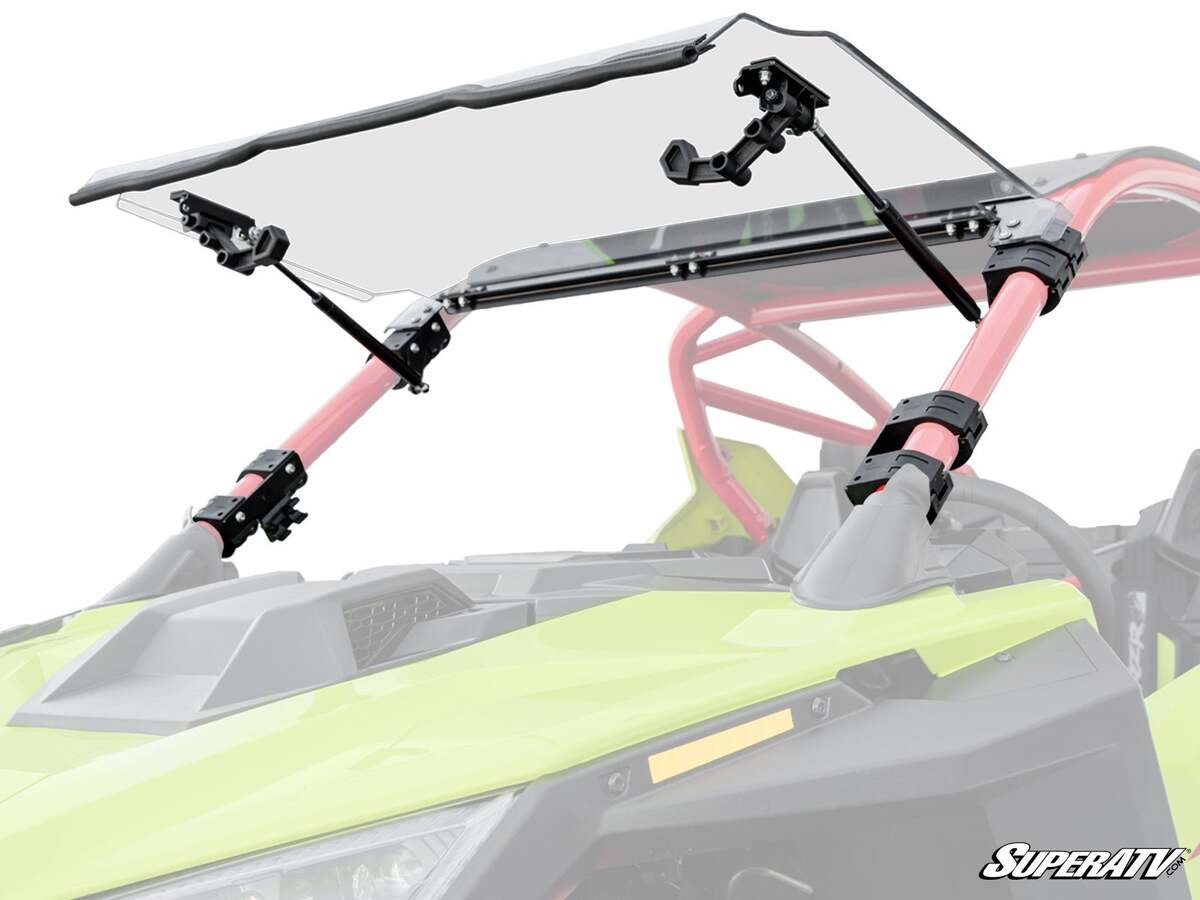 SuperATV Polaris RZR PRO R Scratch-Resistant Flip Windshield