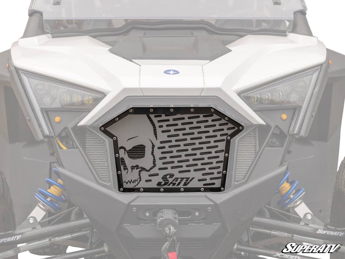 SuperATV Polaris RZR Pro XP Skull Style Grille Insert