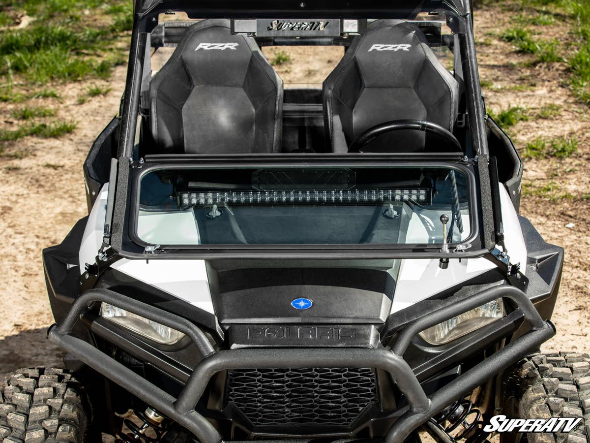 SuperATV Polaris RZR S 1000 Flip Down Glass Windshield