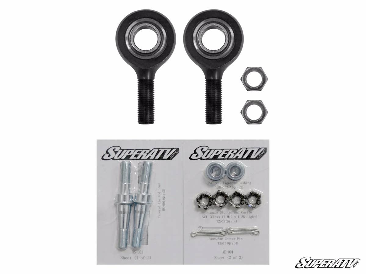 SuperATV Polaris RZR S 1000 Heavy-Duty Tie Rod End Replacement Kit