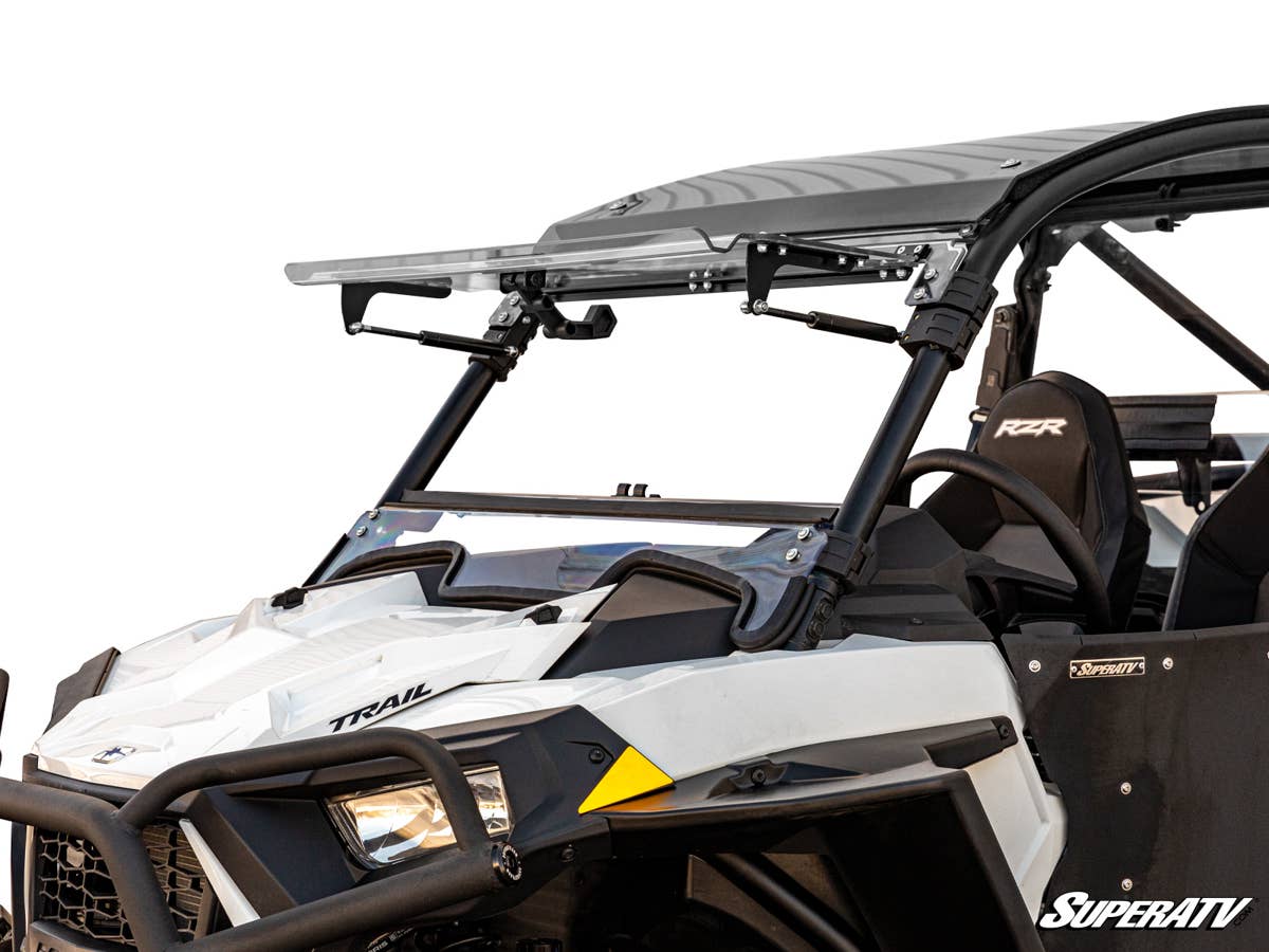 SuperATV Polaris RZR Trail 900 Scratch Resistant Flip Windshield