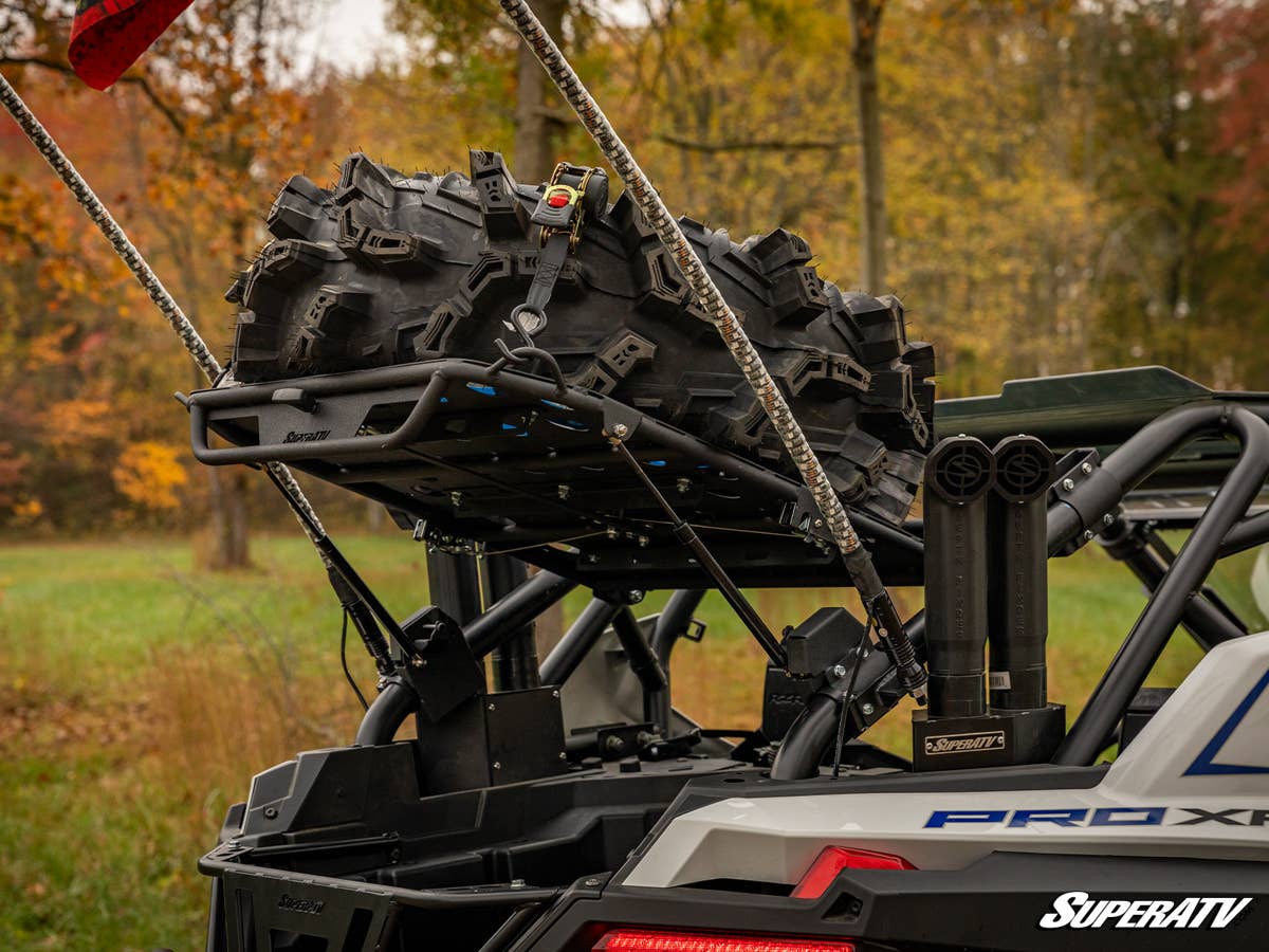 SuperATV Polaris RZR Turbo R 4 Cargo Rack Alpha