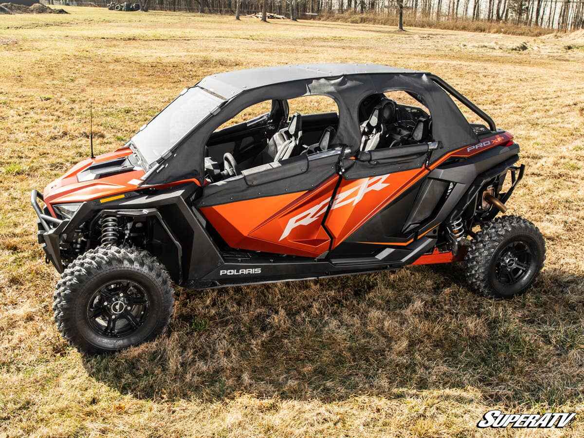 SuperATV Polaris RZR Turbo R 4 Primal Soft Cab Enclosure Upper Doors