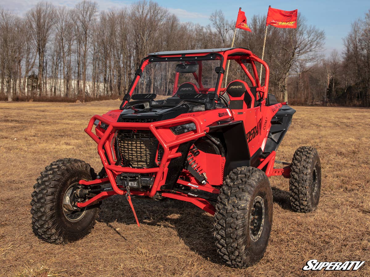 SuperATV Polaris RZR Turbo S Vented Full Windshield