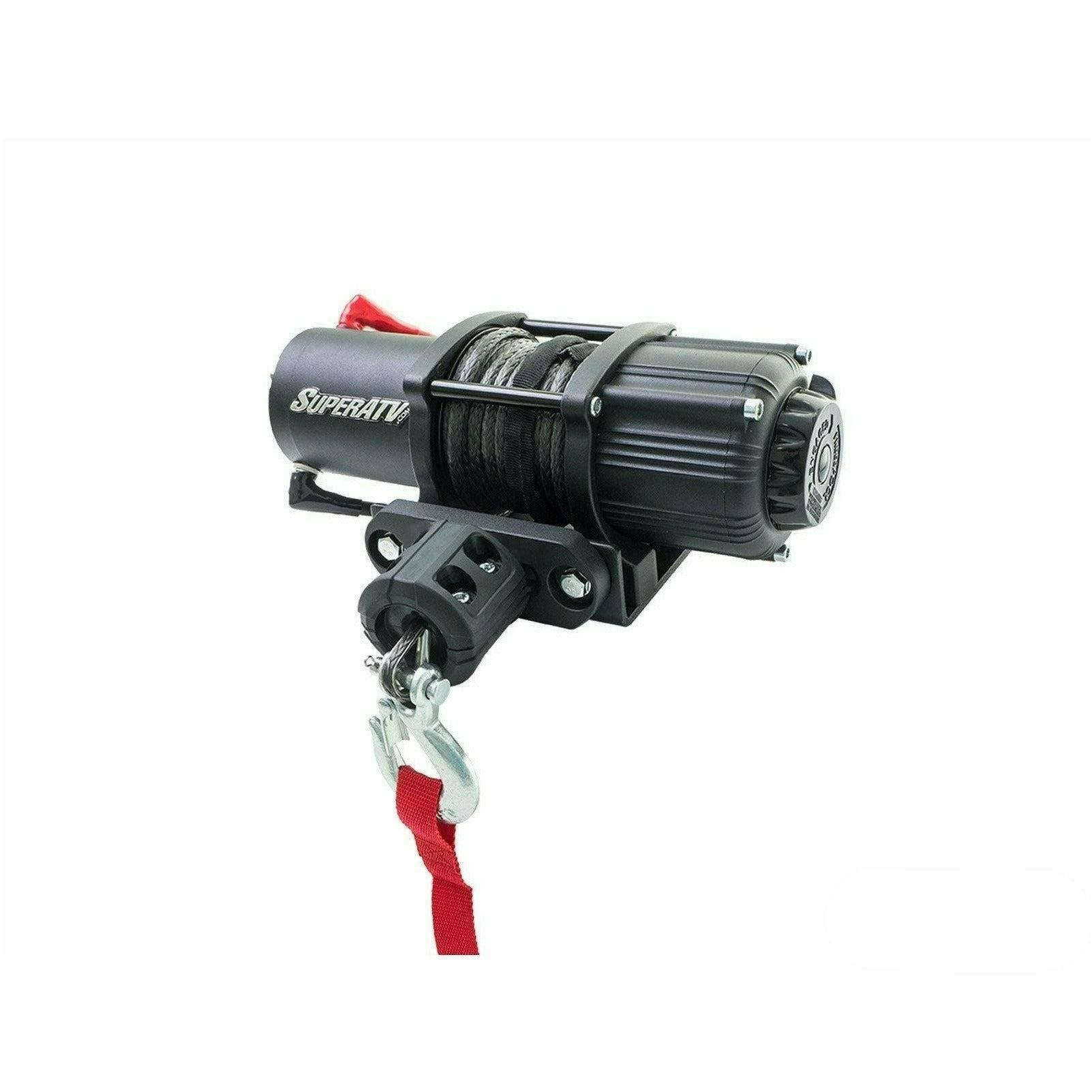 Photo of Polaris RZR Winch Mounting Plate and Winch by SuperATV - Premium Winches & Winch Mounts for UTVs / Side by Sides