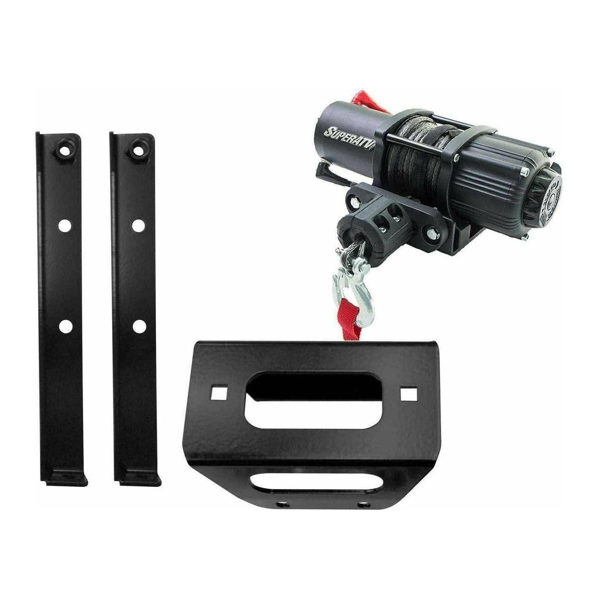 Photo of Polaris RZR Winch Mounting Plate and Winch by SuperATV - Premium Winches & Winch Mounts for UTVs / Side by Sides