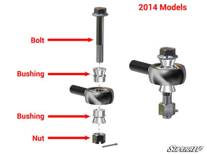 SuperATV Polaris RZR XP 1000 Heavy Duty Tie Rod Kit