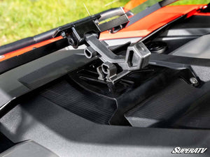 SuperATV Polaris RZR XP Scratch-Resistant Flip Windshield