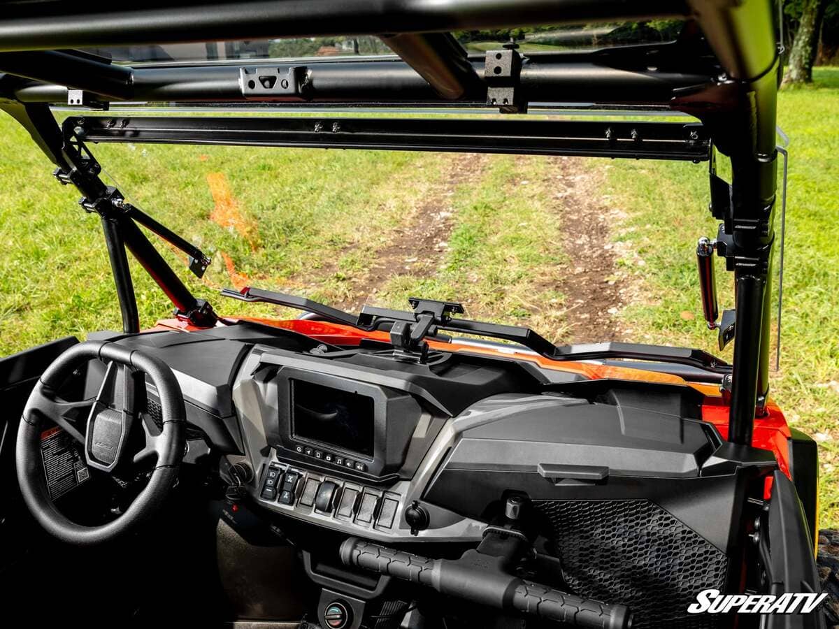 SuperATV Polaris RZR XP Scratch-Resistant Flip Windshield