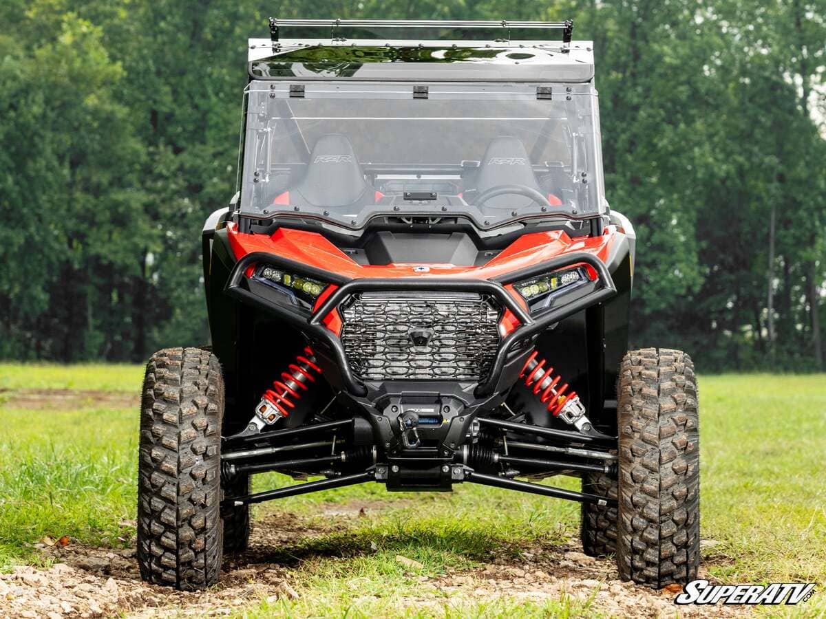 SuperATV Polaris RZR XP Scratch-Resistant Flip Windshield