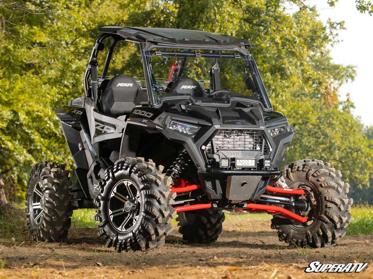 SuperATV Polaris RZR XP Turbo Maxdrive Power Flip Windshield