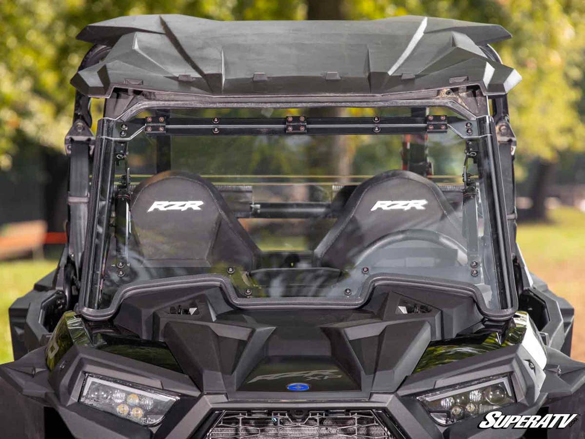 SuperATV Polaris RZR XP Turbo Maxdrive Power Flip Windshield