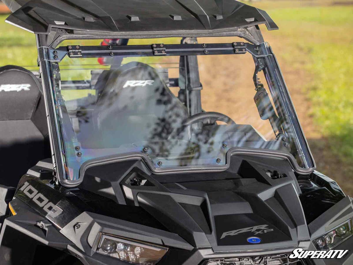 SuperATV Polaris RZR XP Turbo Maxdrive Power Flip Windshield