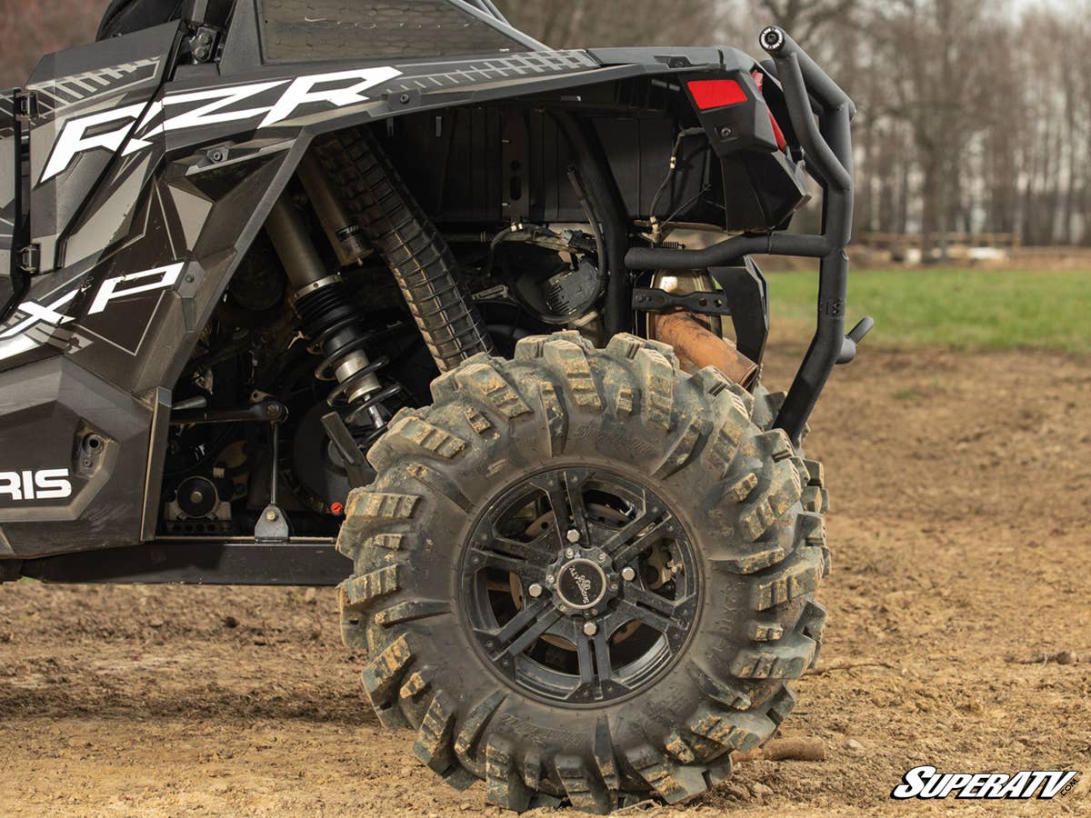 SuperATV Polaris RZR XP Turbo Rear Bumper With Receiver Hitch