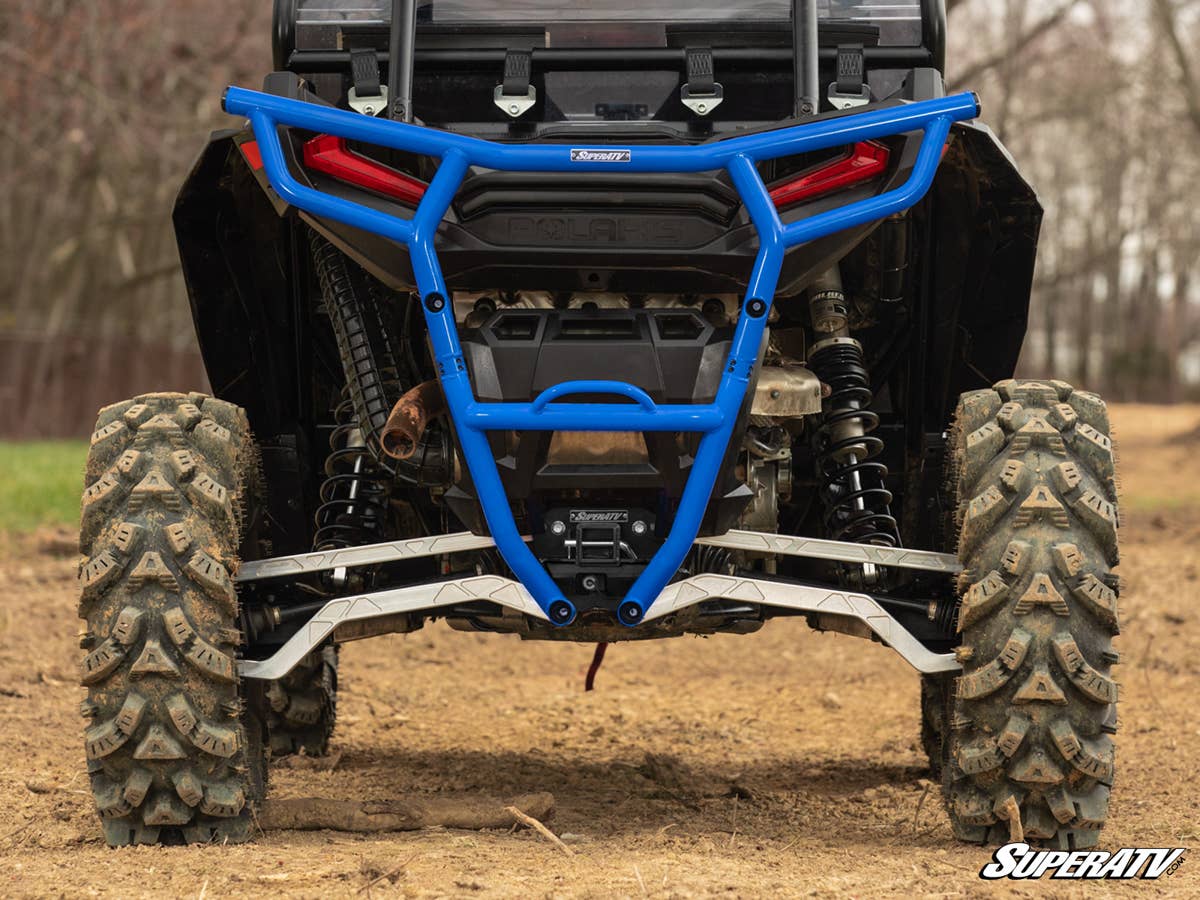 SuperATV Polaris RZR XP Turbo Rear Bumper With Receiver Hitch