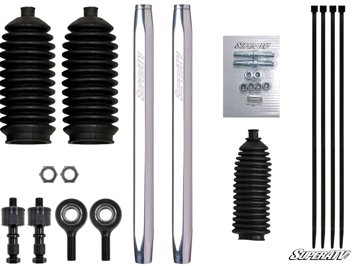 SuperATV Polaris RZR XP Turbo S Billet Aluminum Hex Tie Rod Kit