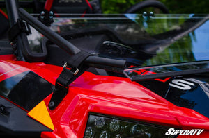 SuperATV Polaris RZR XP Turbo S Flip Down Windshield