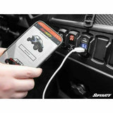 UTV Dual USB Charger with Voltmeter