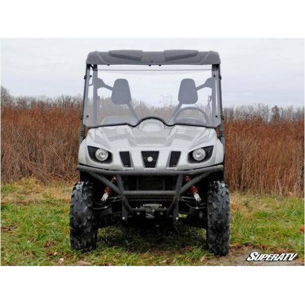 Photo of Yamaha Rhino Scratch Resistant Full Windshield by SuperATV - Premium Windshields for UTVs / Side by Sides