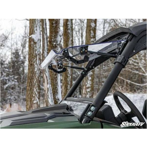 Photo of Yamaha Wolverine RMAX Scratch Resistant Flip Windshield by SuperATV - Premium Windshields for UTVs / Side by Sides