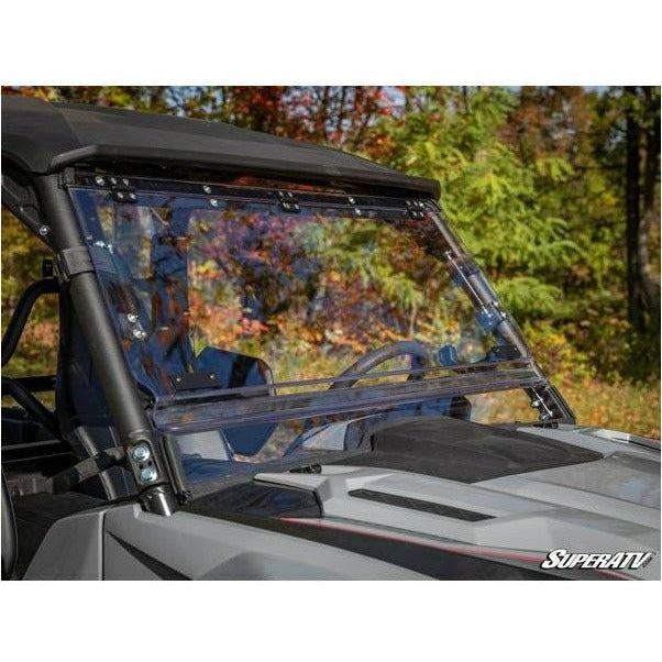 Photo of Yamaha Wolverine RMAX Scratch Resistant Flip Windshield by SuperATV - Premium Windshields for UTVs / Side by Sides