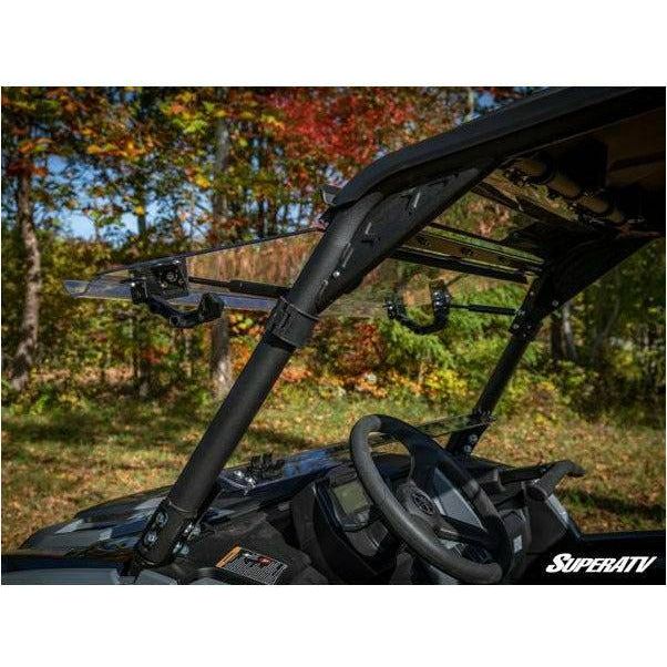 Photo of Yamaha Wolverine RMAX Scratch Resistant Flip Windshield by SuperATV - Premium Windshields for UTVs / Side by Sides