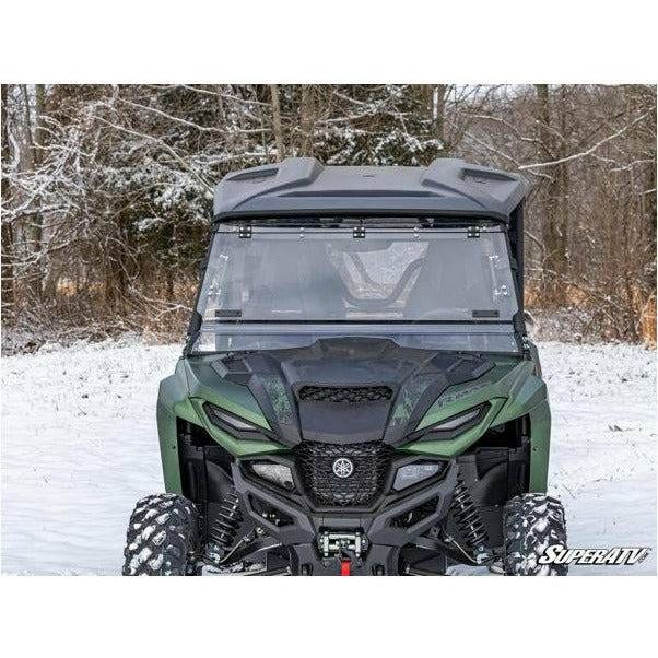 Photo of Yamaha Wolverine RMAX Scratch Resistant Flip Windshield by SuperATV - Premium Windshields for UTVs / Side by Sides