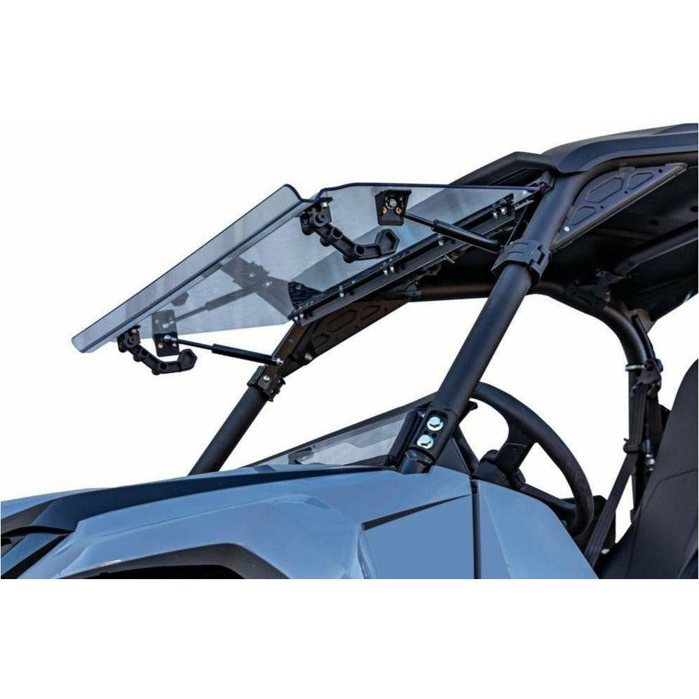Photo of Yamaha Wolverine RMAX Scratch Resistant Flip Windshield by SuperATV - Premium Windshields for UTVs / Side by Sides
