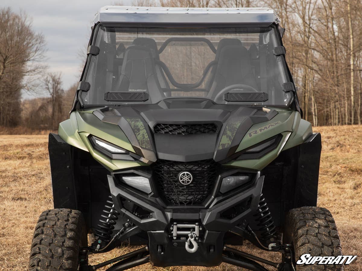 SuperATV Yamaha Wolverine Rmax Vented Full Windshield