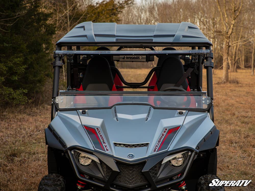 SuperATV Yamaha Wolverine X2 850 Scratch Resistant Flip Windshield