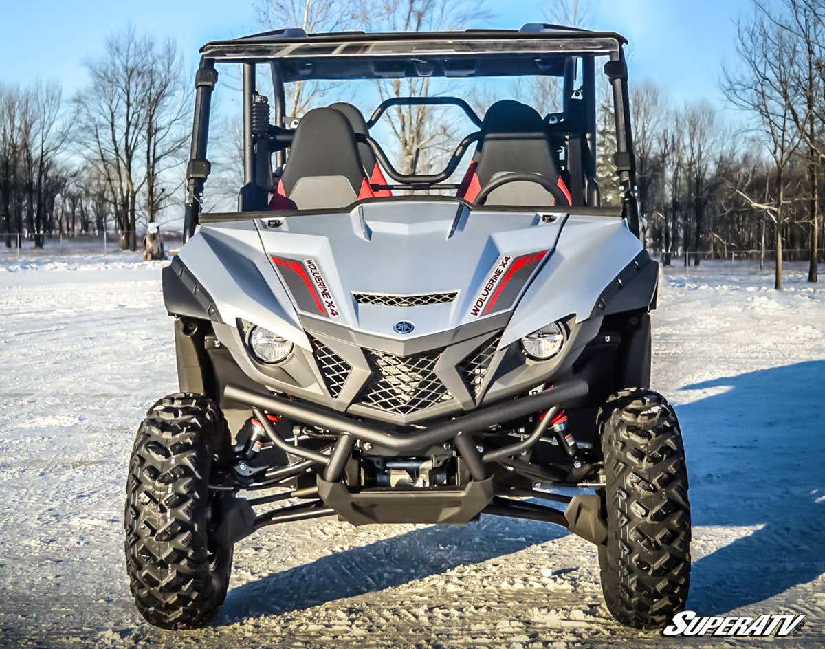 SuperATV Yamaha Wolverine X4 850 Scratch-Resistant Full Windshield