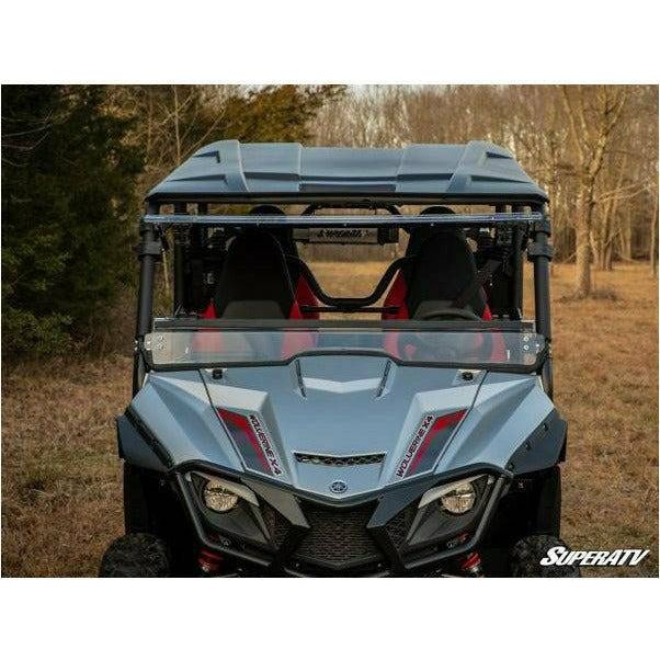 Photo of Yamaha Wolverine X4 Scratch Resistant Flip Windshield by SuperATV - Premium Windshields for UTVs / Side by Sides