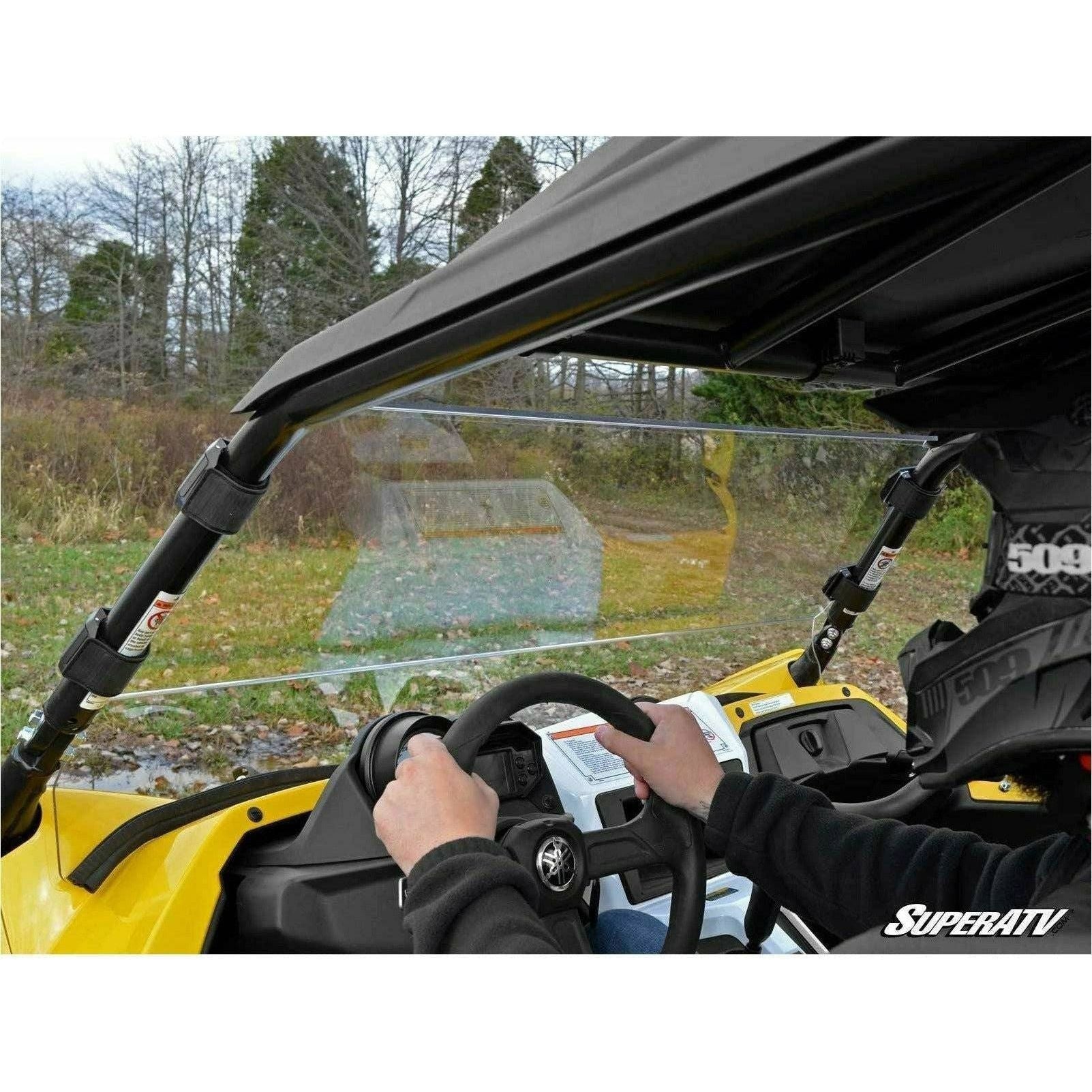Photo of Yamaha YXZ Scratch Resistant Full Windshield by SuperATV - Premium Windshields for UTVs / Side by Sides