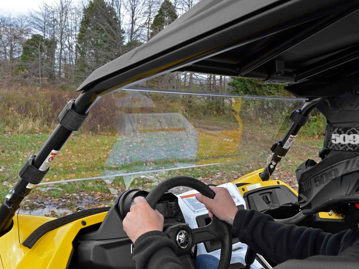 SuperATV Yamaha YXZ Scratch-Resistant Full Windshield