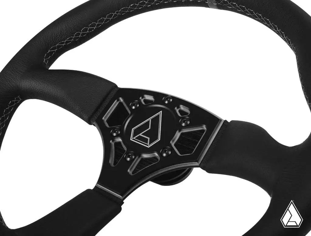 Photo of Assault Industries 350R Leather UTV Steering Wheel by Assault Industries - Premium Steering Wheels for UTVs / Side by Sides