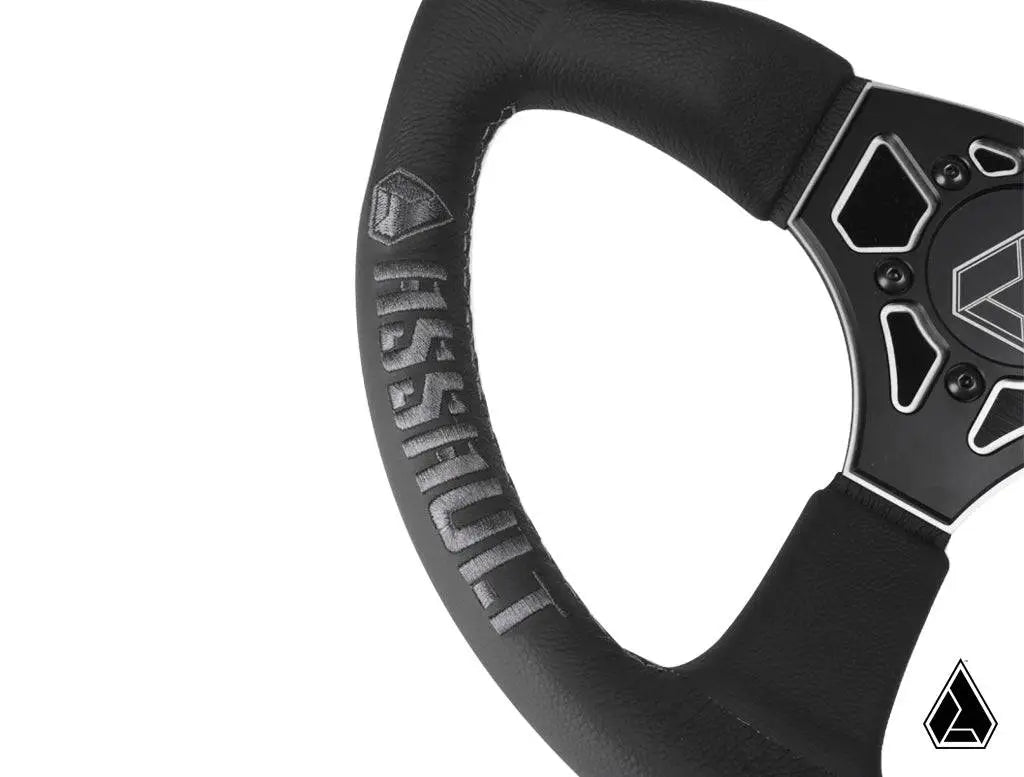 Photo of Assault Industries 350R Leather UTV Steering Wheel by Assault Industries - Premium Steering Wheels for UTVs / Side by Sides