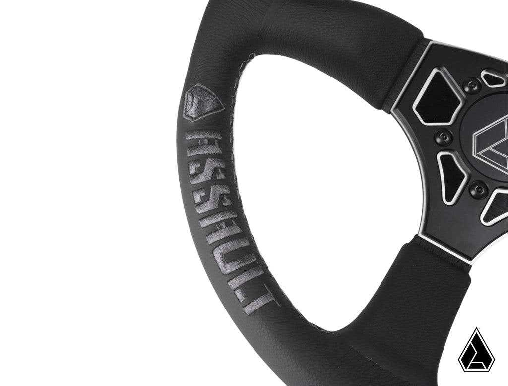 Photo of Assault Industries 350R Leather UTV Steering Wheel by Assault Industries - Premium Steering Wheels for UTVs / Side by Sides
