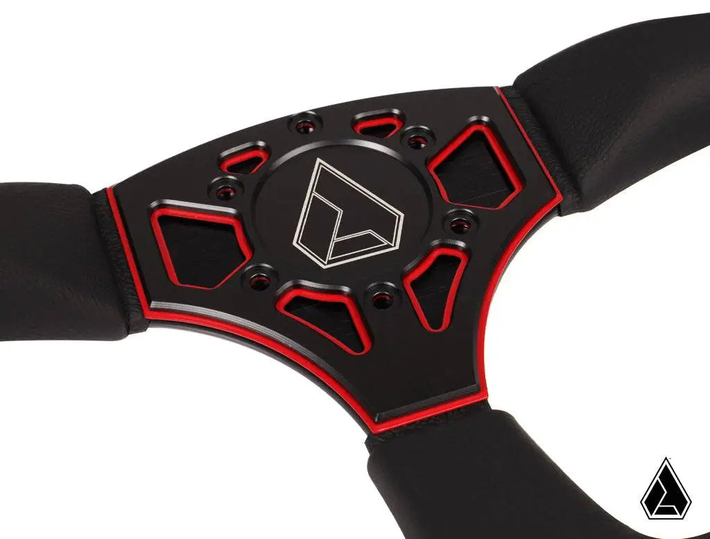 Photo of Assault Industries 350R Leather UTV Steering Wheel by Assault Industries - Premium Steering Wheels for UTVs / Side by Sides