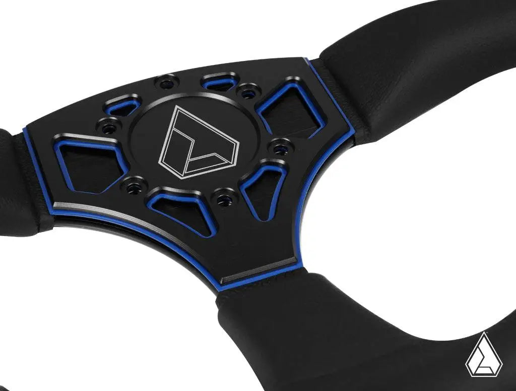 Photo of Assault Industries 350R Leather UTV Steering Wheel by Assault Industries - Premium Steering Wheels for UTVs / Side by Sides