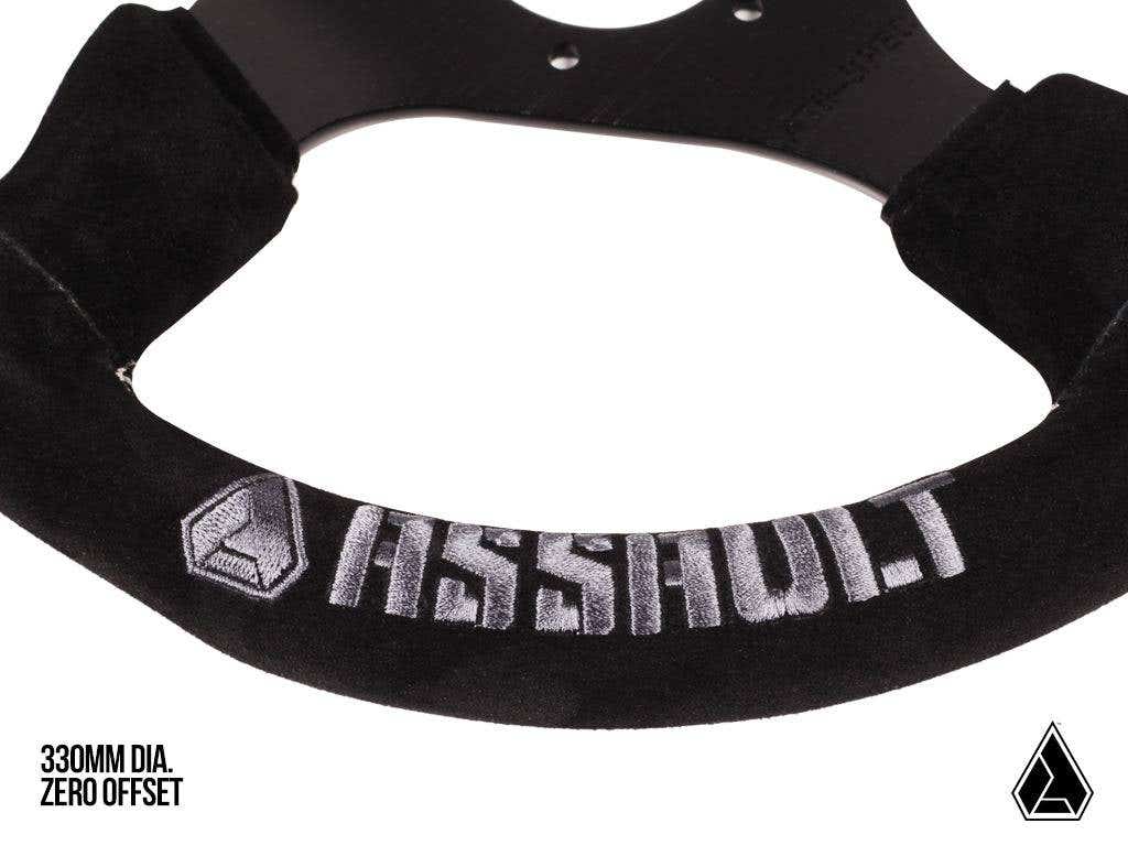Photo of Assault Industries Universal Navigator Suede UTV Steering Wheel by Assault Industries - Premium Steering Wheels for UTVs / Side by Sides