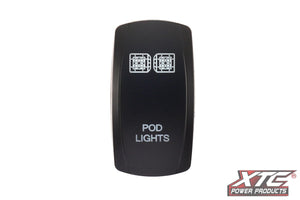 XTC POD Lights Contra V Rocker Switch Cover (Cover Only)