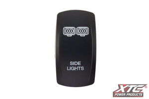 XTC Side Lights Contra V Rocker Switch Cover (Cover Only)